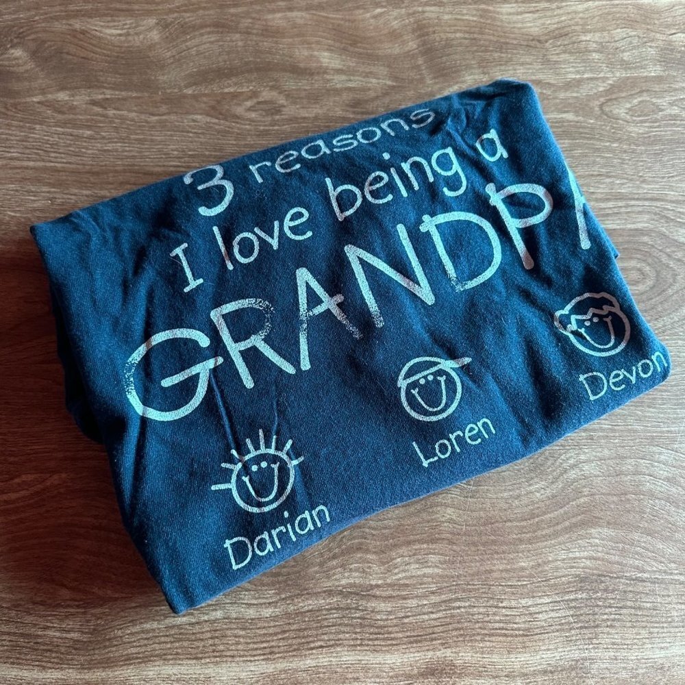 Gildan Grandpa 3 Reasons I love Being a Grandpa Darian Loren Devon Funny T-Shirt